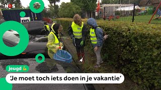 Kinderen ruimen zwerfafval op voor zakgeld
