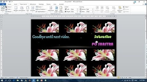 How to Fill Page with Color, Gradient, Texture, Pattern and Picture in MS Word