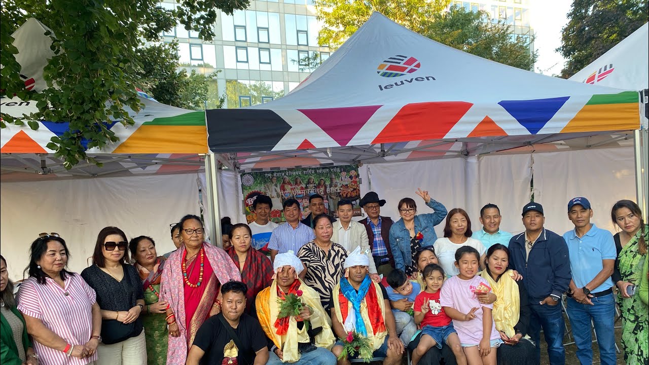 From Halle to Leuven by bicycle for the BBQ event. (Organized by Tamu Samaj Belgium)