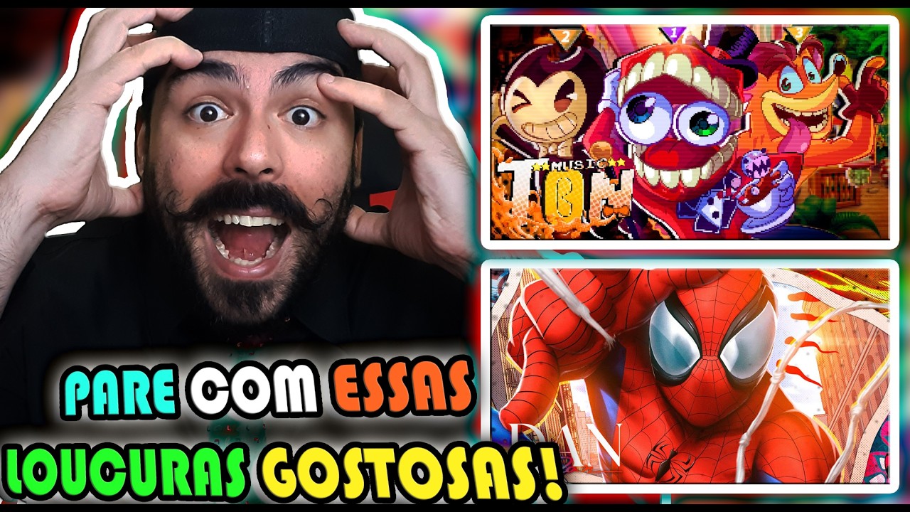 REACT - Lunáticos 4 | Bendy, Caine e Crash / Dan - SEQUÊNCIA DO HOMEM-ARANHA (Spider-Man)