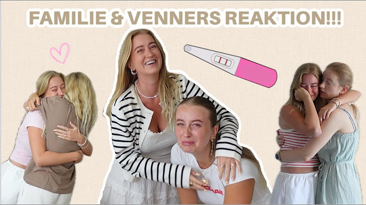 OVERRASKER VORES FAMILIER OG VENNER MED AT JEG ER GRAVID!!!