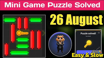 26 August How to Solve Mini Game Puzzle in Hamster Kombat (100% Solved)