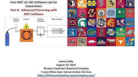 Part 8:  Advance Processing with NIST MS Software in Free Laboratory Resource for Universities