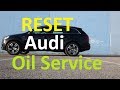 Audi Q7 oil change and Service reset