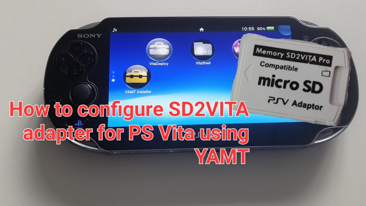 How To Configure SD2VITA Adapter For PS Vita Using YAMT Plug - YouTube