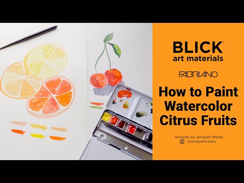 Bring citrus fruit to life in beautiful watercolor using Fabriano Artistico Watercolor Paper. Experience the unparalleled performance of this luxurious, bright white surface. Learn more here: https://www.dickblick.com/project-ideas/how-to-paint-watercolor-citrus/
