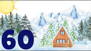 Cozy Cabin Winter Aesthetic Scenery 60 Second Timer