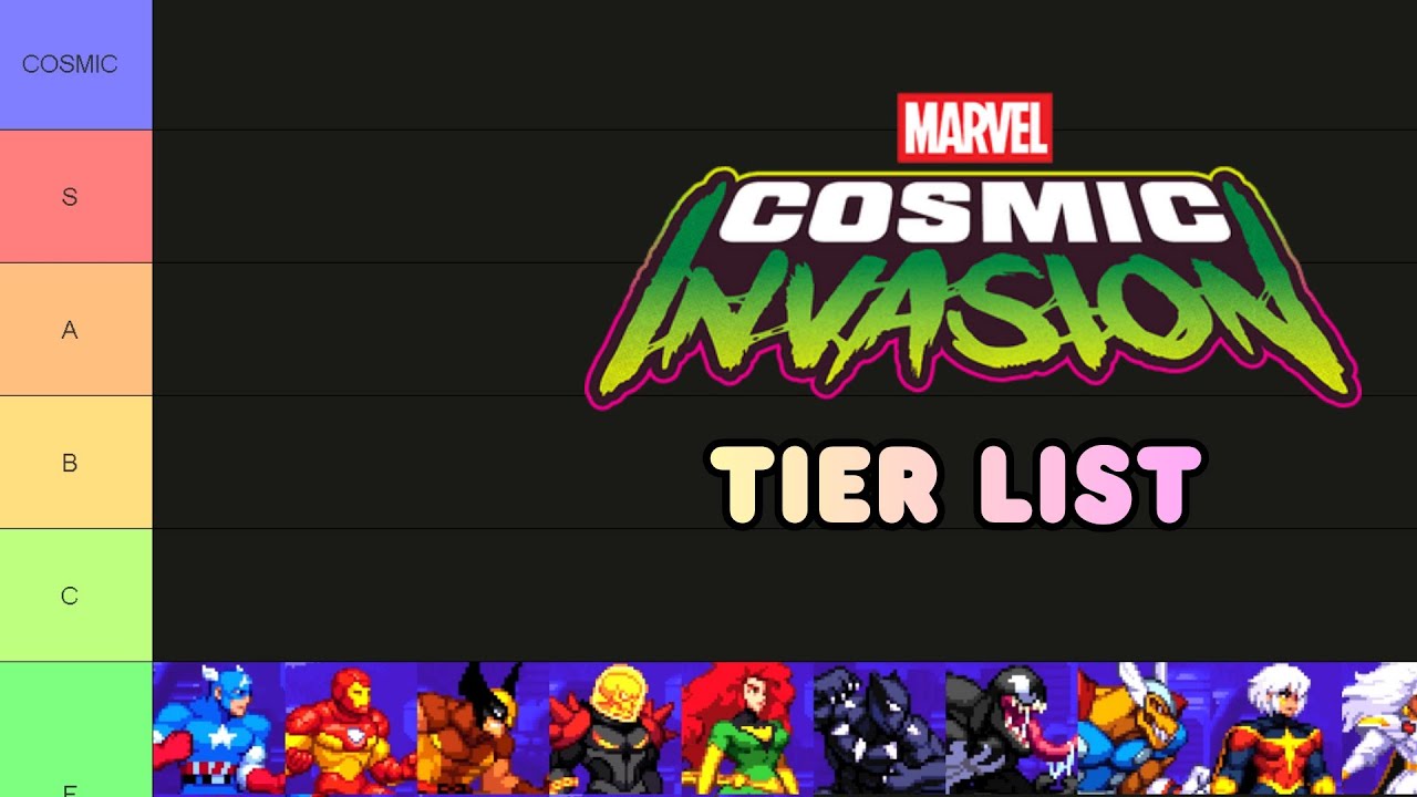 Рейтинг персонажей Marvel в игре Cosmic Invasion | Рейтинг персонажей Marvel в игре Cosmic Invasion