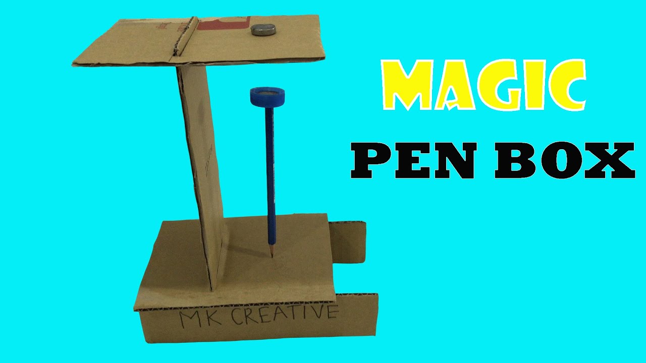 Wow! Amazing How To Make Magic Pen Box From Cardboard YouTube