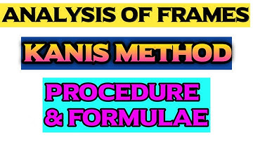 Kanis Method | Analysis of Frames | By Abhishek Civil Tech