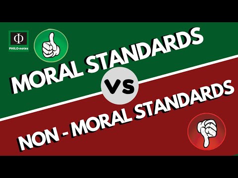 Moral Standards vs Non-Moral Standards (See link below for more video lectures on Ethics)