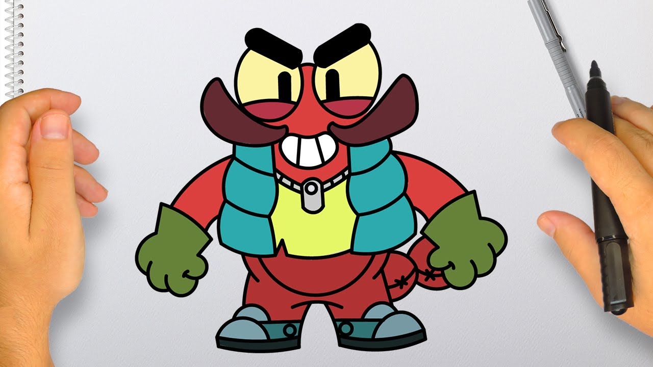 Come disegnare Clancy | Brawl Stars | Passo dopo Passo Semplice e ...
