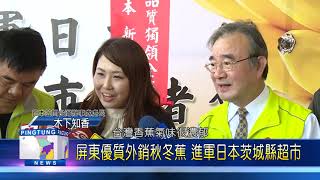 108 1126 屏東優質外銷秋冬蕉 進軍日本茨城縣超市