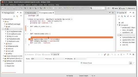 Nature of Array and Linked Lists using Scala