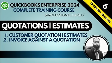 How to create a Quotation & How to create an Invoice against Quotation in QuickBooks Ent | By MAS