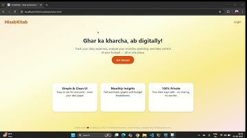 HisabKitab | Personal Expense Tracker using Java Servlet, JSP & MySQL | Student Project|mini project