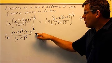 Write as a Sum or Difference of Logarithms: Ex 5