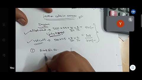 ISSUE OF DEBENTURES#Interest on Calls in Advance and Arrears#