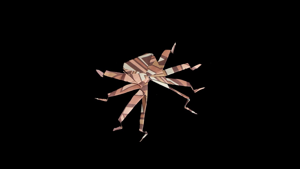 Origami Spinne (Spider): Faltanleitung HD (Live erklärt