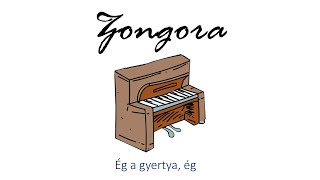 Hangszer ovi - Ég a gyertya, ég (zongora) / Hungarian children song (cat, cow, dog, animal)