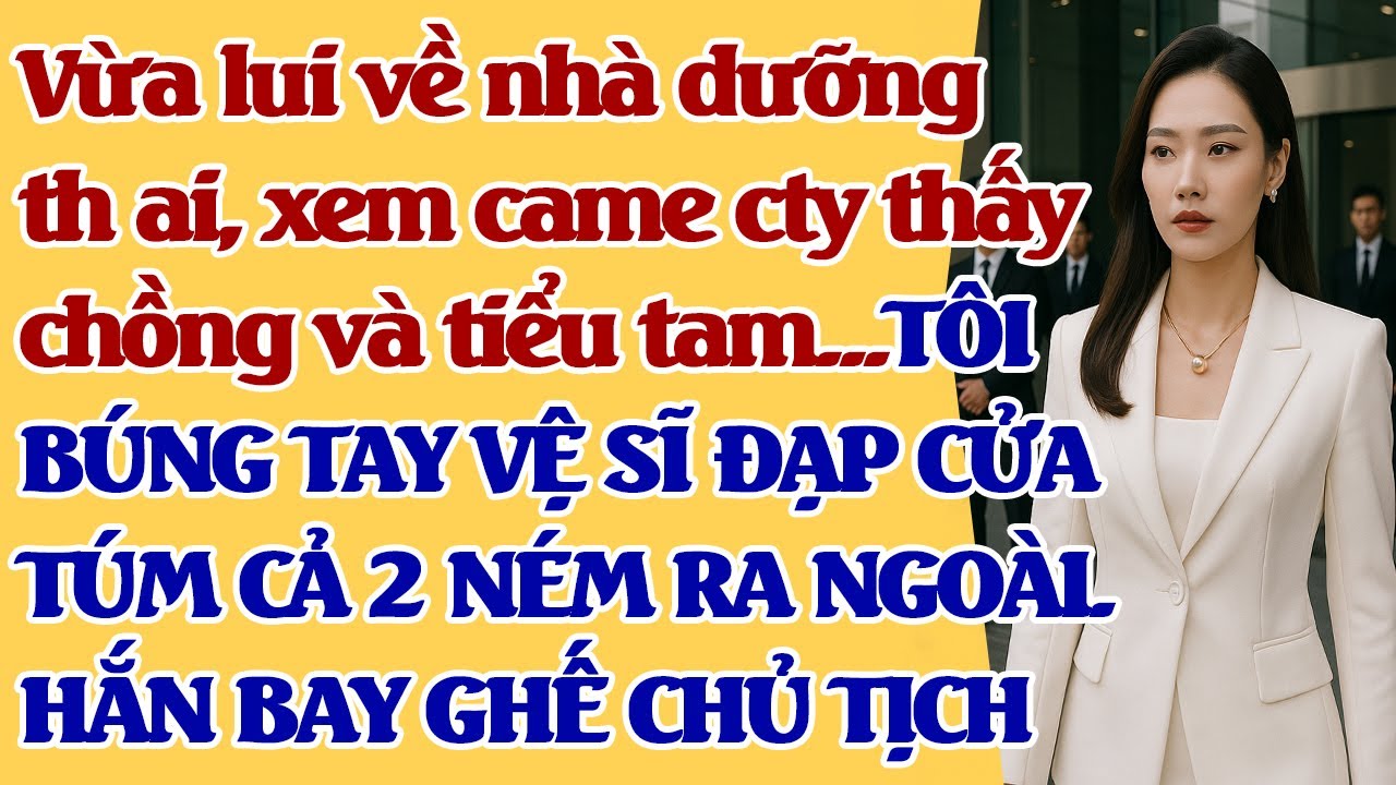 Vừa lui về dưỡng th.ai, xem came cty thấy chồng và tnư ký...30S VỆ SĨ Đ/ẠP CỬA.HẮN BAY GHẾ CHỦ TỊCH