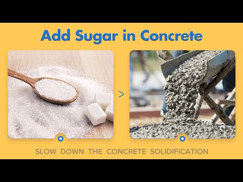 Sugar Add in Concrete/ What will Happen if Adding Sugar to Concrete?/ Retarder in Concrete