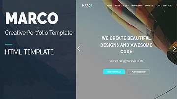 MARCO - Responsive Multipurpose HTML Template | Themeforest Website Templates and Themes