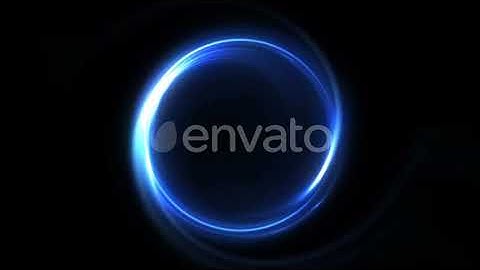 Abstract Blue Neon Background Luminous Swirling Glowing Circles | Motion Graphics - Envato elements