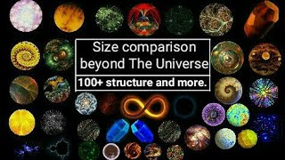 Size Comparison beyond The Universe 2020. HD .