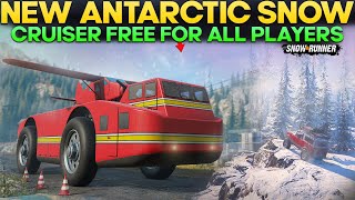 New Antarctic Snow Cruiser Free Vehicle For All Players in SnowRunner with Unique Add-ons