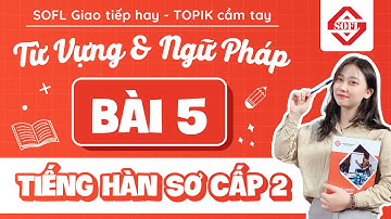 BÀI 5 TỪ VỰNG - NGỮ PHÁP TIẾNG HÀN TỔNG HỢP SƠ CẤP 2 | HỌC TIẾNG HÀN ONLINE