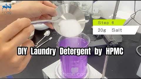How to DIY Laundry Detergent by HPMC