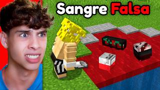 Usé Sangre Falsa para Trollear a Mi Amigo en Minecraft