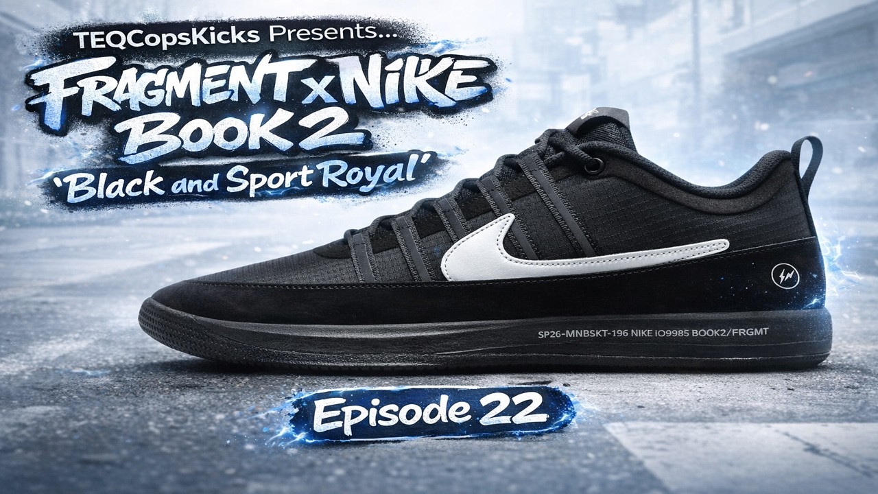Fragment x Nike Book 2 “Black & Sport Royal” Review | TEQCopsKicks