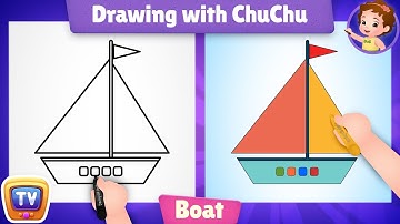 How to Draw a Boat? - More Drawings with ChuChu - ChuChu TV Drawing Lessons for Kids