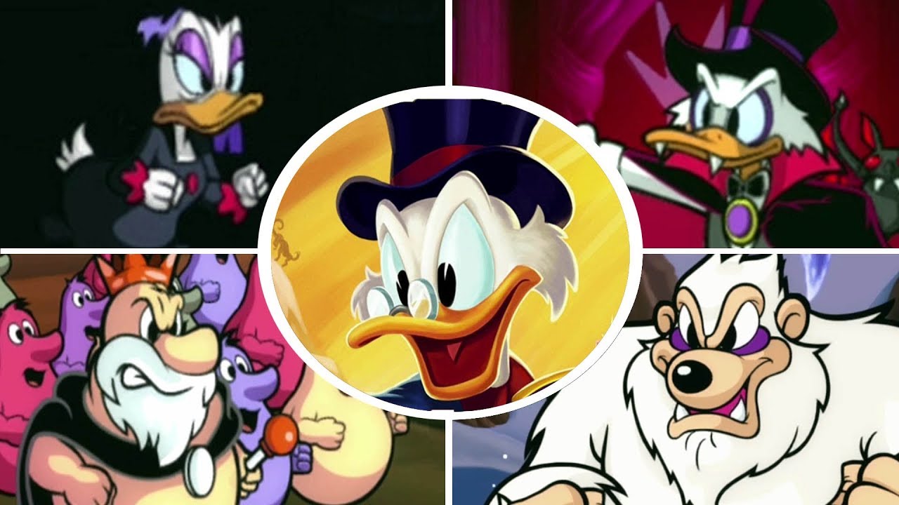 Ducktales Remastered All Bosses Youtube