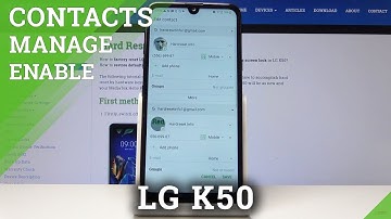 How to Add Picture to Contact in LG K50 - Personalize Contact Profile