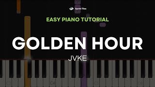 Golden Hour (JVKE) | EASY Piano Tutorial by ST