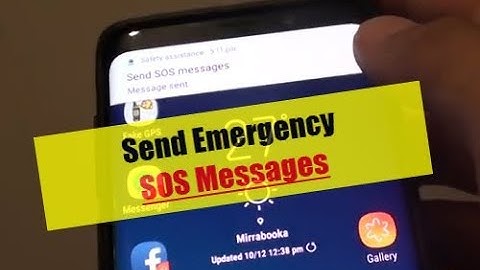 Samsung Galaxy S9 / S9+: How to Send Emergency SOS Text Messages With Power Button