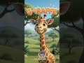 🦒 Giraffe in English | Learn Animal Names for Kids | Giraffe Animal 🦒 #shorts
