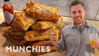 Cheesy & Spicy Chili Puff Pockets - Quarantine Cooking