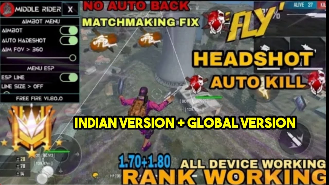 SAIU! NOVO MOD MENU FFH4X INJECTOR VIP REGEDIT ANTI BAN E ANTI