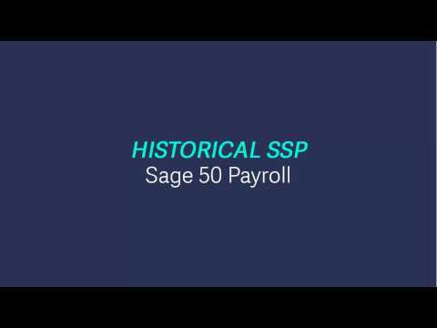 Sage 50 Payroll - Historical SSP