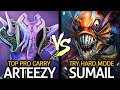 ARTEEZY Faceless Void VS SUMAIL Slark - Top Pro Carry Battle Dota 2