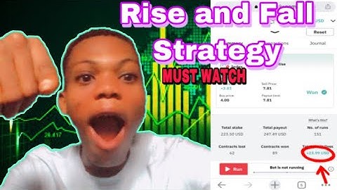 Rise And Fall Binary Trading Strategy | Deriv Bot
