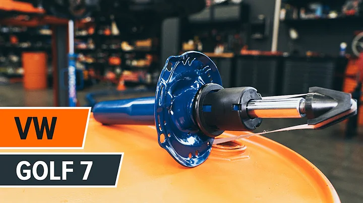 How to change a front shock strut on VW GOLF 7 [TUTORIAL AUTODOC]