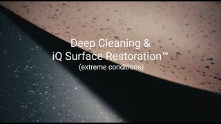 How to Restore Heavily Worn Homogeneous Vinyl Flooring (Extreme Conditions) | iQ Surface Restoration