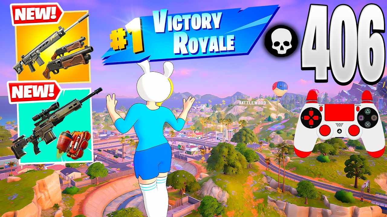 406 Elimination Solo vs Squads – Zero Build Full Gameplay Wins (Fortnite Chapter 7 Season 1)