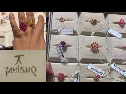 Tanishq ruby finer ring design with price | Ruby finger rings |  finger ring designs with