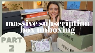 PT 2! Unboxing 15 Popular Subscription Boxes | Boxes YOU Requested